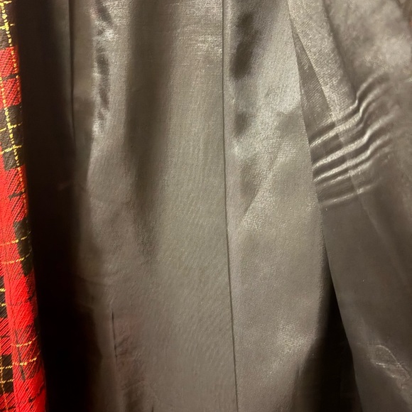 Plaid Red and Black Women's Jacket - Picture 5 of 6